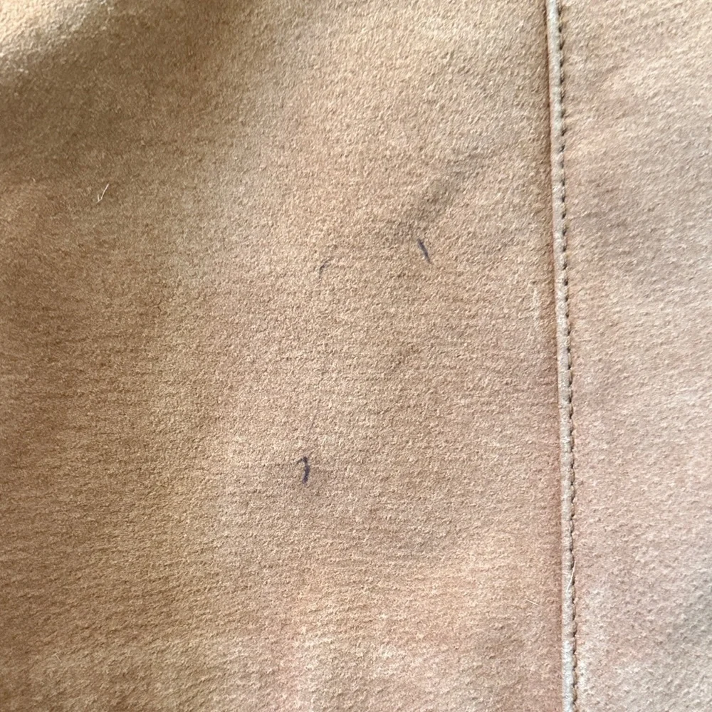 Vintage Bernardo by Nordstrom Suede Camel Tan Leather Jacket - Picture 9 of 10